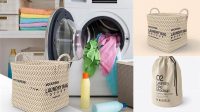 5034+ Laundry Bag Mockup Free High-End Creative PSD Template