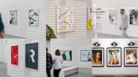 5041+ Art Gallery Mockup Free Free PSD