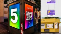 5041+ Kiosk Mockup Psd Free Download Free Editable PSD Template