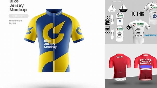 5044+ Cycling Jersey Free Mockup Easy-to-Edit Photoshop Freebie