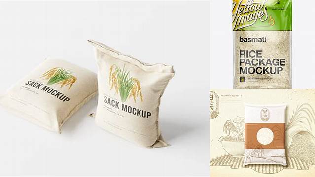 5044+ Rice Bag Mock Up PSD Download