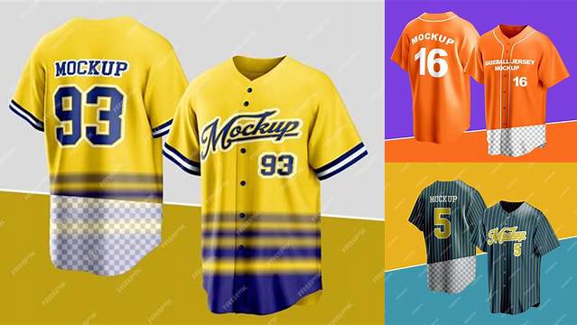 5049+ Baseball Jersey Mockup Easy Editable