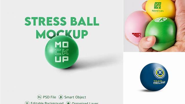 5049+ Stress Ball Mockup Free Download Customizable PSD