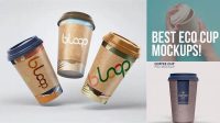 5051+ Mockup Eco Cup High-Quality Editable PSD