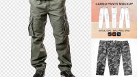 5052+ Cargo Pants Mockup Include TIFF