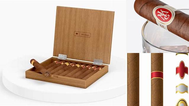 5052+ Cigar Mockup Free PSD Free Download