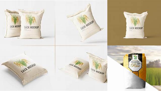 5056+ Rice Bag Mockup Free Psd Fully Layered PSD Freebie