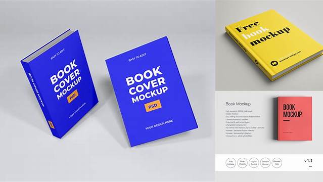 5057+ Photoshop Book Mockup Smart PNG Image