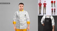 5061+ Waiter Uniform Mockup Best Free Mockup PSD