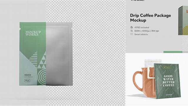 5062+ Drip Coffee Mockup Include TIFF