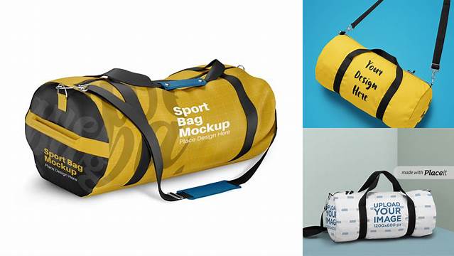 5062+ Duffle Bag Mockup Free Best for Showcase