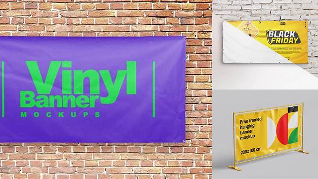 5063+ Vinyl Banner Mockup Free PSD Download