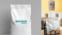 5064+ Flour Package Mockup Free Mockup PSD