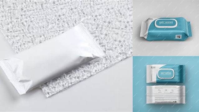 5064+ Wet Wipes Packaging Mockup Free Customizable Design Files