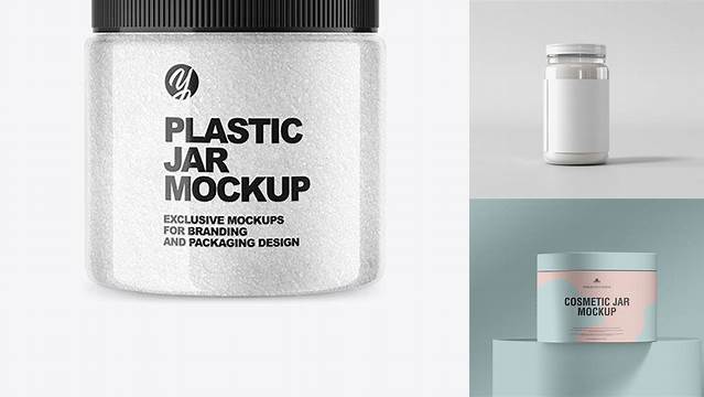 5069+ Transparent Plastic Jar Mockup Free Premium Design Freebie