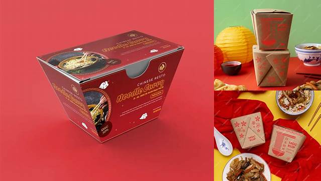 507+ Chinese Food Packaging Mockup Free PSD