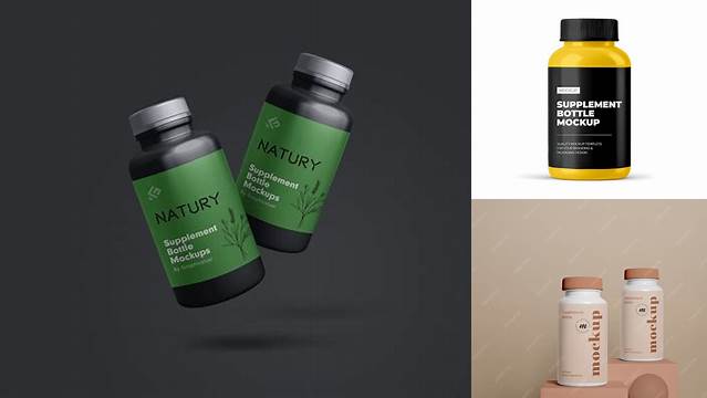 507+ Supplement Bottle Mockup Generator Free Editable PSD