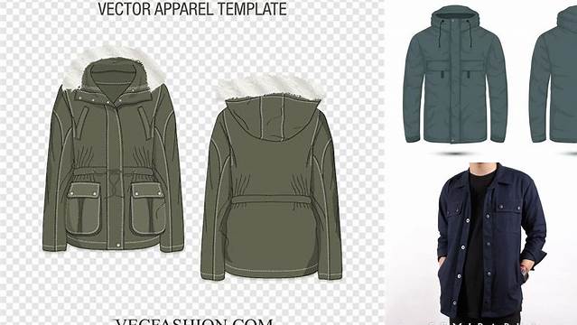 5073+ Mockup Jaket Semi Parka Professional PSD Resource