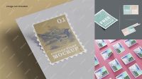 5073+ Postage Stamp Mockup Creative PSD Resources