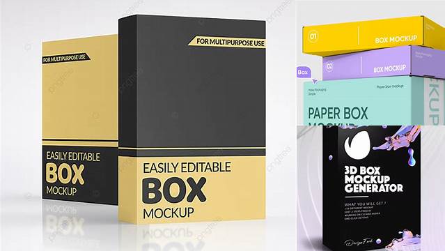 5078+ 3d Box Mockup Generator Digital Download