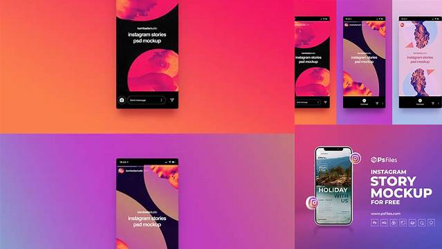 508+ Instagram Story Mockup Layered Photoshop Template