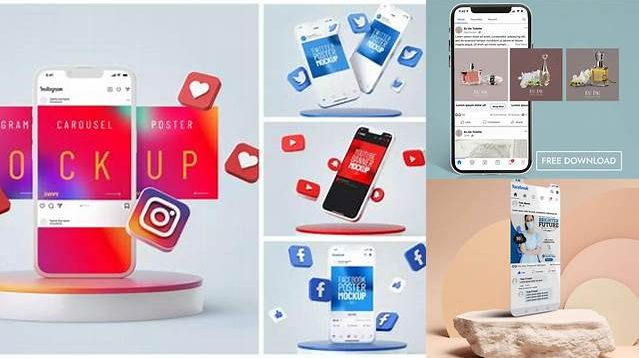 5080+ Facebook Carousel Ad Mockup Free Creative Design Resource