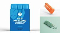 5085+ Gum Packaging Mockup Advanced Editable PSD