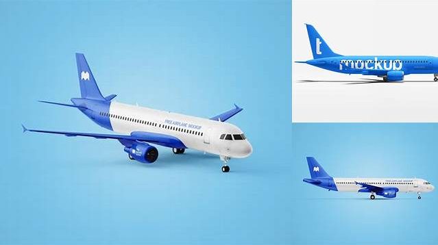 5086+ Airplane Mockup Free PSD Free Download