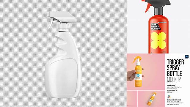 509+ Trigger Spray Bottle Mockup Free For Free Download