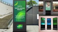 5090+ Digital Signage Mockup Download Now Free PSD Template