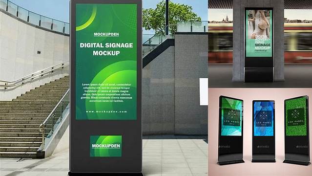 5090+ Digital Signage Mockup Download Now Free PSD Template