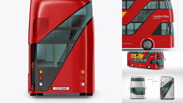 5091+ London Bus Mockup Smart PNG Image