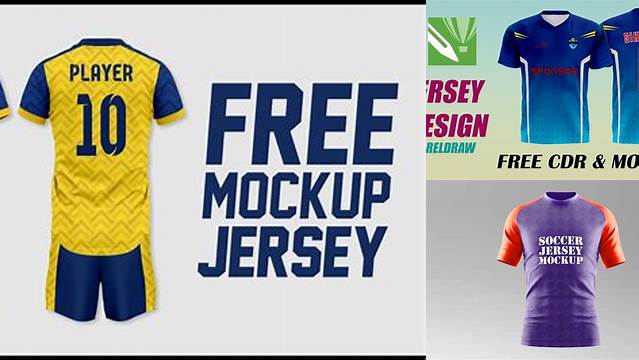 5091+ Mockup Jersey Cdr Free PSD