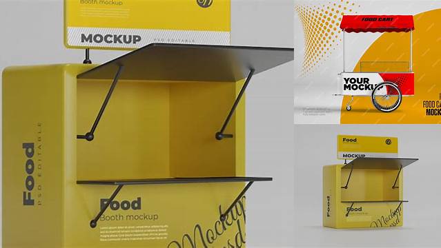 5093+ Food Booth Mockup Free Mockup PSD