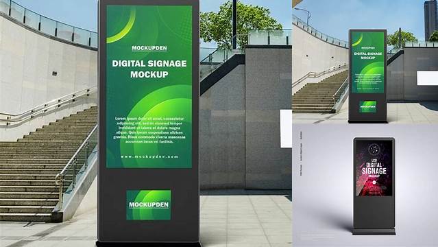 5098+ Digital Signage Mockup For Free Download