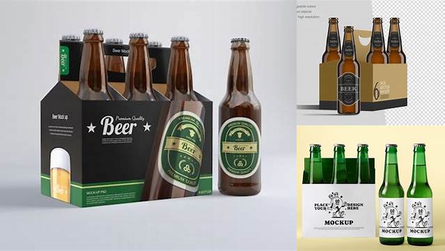 510+ Six Pack Beer Mockup Free Layered Photoshop Template