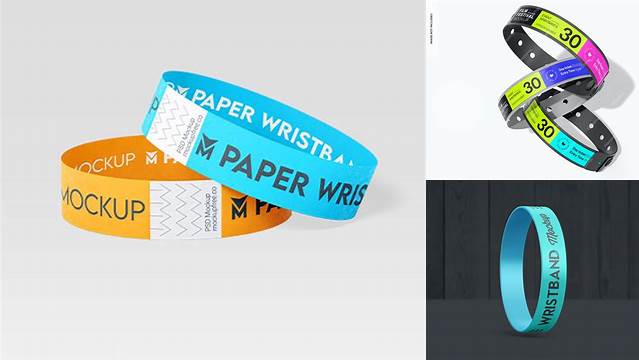 5113+ Event Wristband Mockup Free Psd Best for Showcase