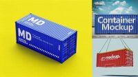 5116+ Container Mockup Free Layered Photoshop Template