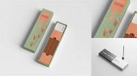 5126+ Incense Packaging Mockup Modern Design PSD