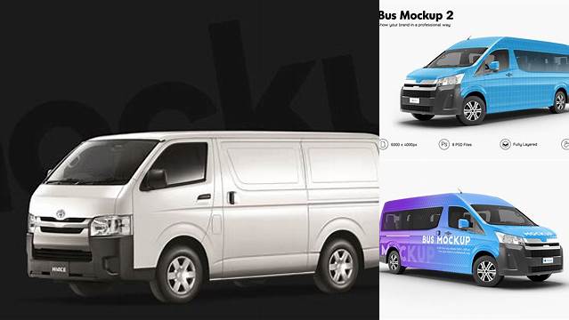 513+ Toyota Hiace Mockup Free PSD Download