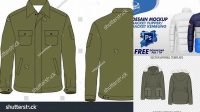 5135+ Mockup Jaket Semi Parka Include TIFF