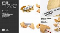 5147+ Fortune Cookie Mockup Editable Design File