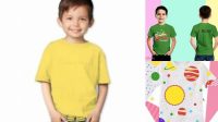 5147+ Mockup Baju Anak Professional PSD Template