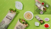 5150+ Shawarma Mockup Mockup PSD