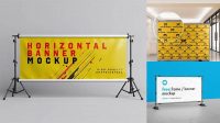 5156+ Step And Repeat Banner Mockup Psd Free Editable PSD File