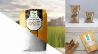 5158+ Bag Of Rice Mockup Exclusive Free PSD