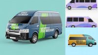 5160+ Minibus Mockup PSD Free Download