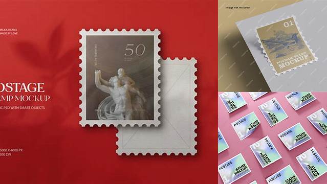 5165+ Post Stamp Mockup Digital Download