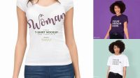 5170+ Female Shirt Mockup Customizable PSD Templates