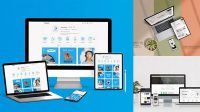 5178+ Multi Device Website Mockup Generator Smart Object PSD